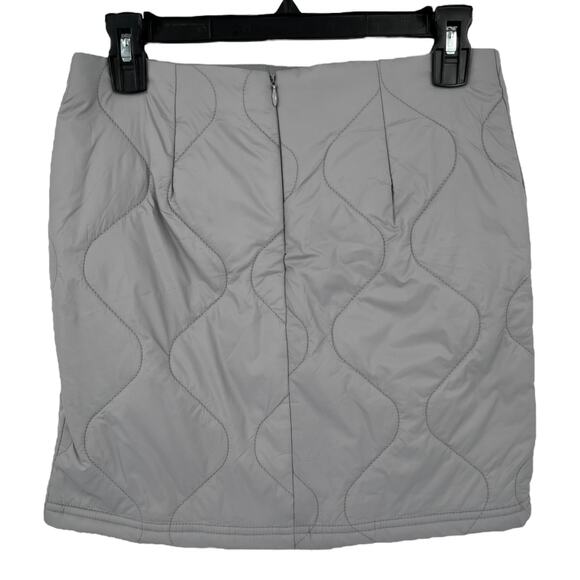 Coney Island skirt Quilted nylon miniskirt gray size 24 NEW - Picture 5 of 6